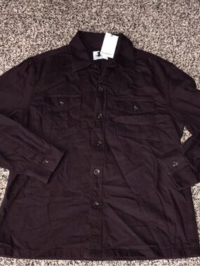 Goodfellow & Co Dark Brown Button Down Long Sleeve Shirt NWT M